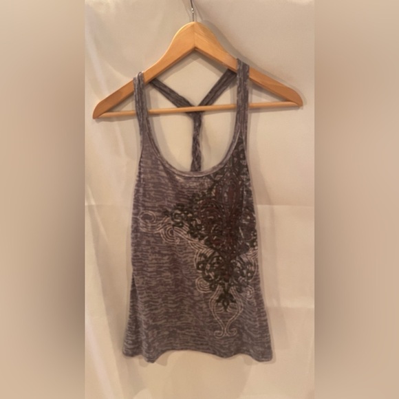 Vanity Tops - Vanity Purple/Gray Women’s Graphic Tank Top M